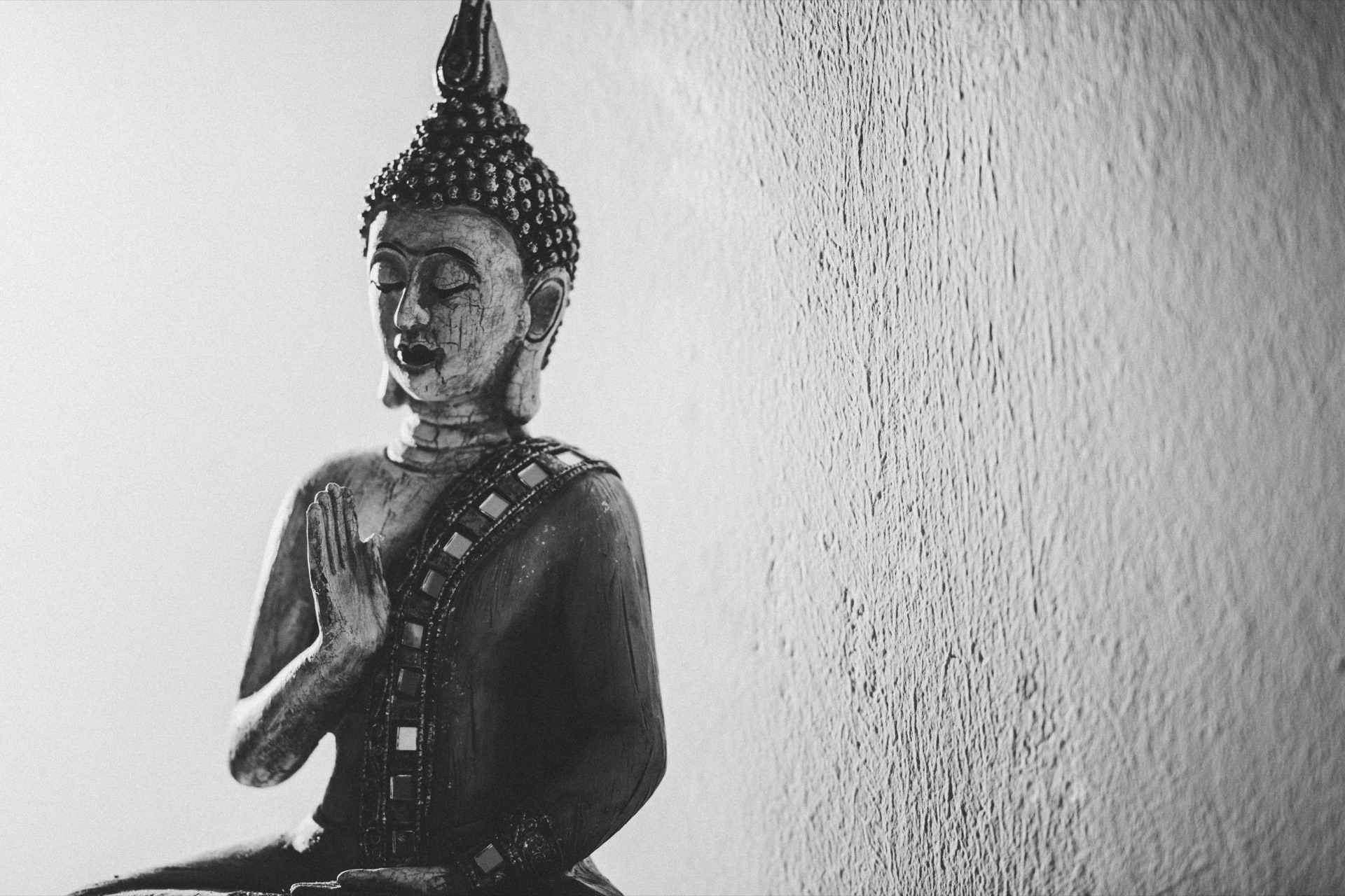 Buddha-Statue im Studio